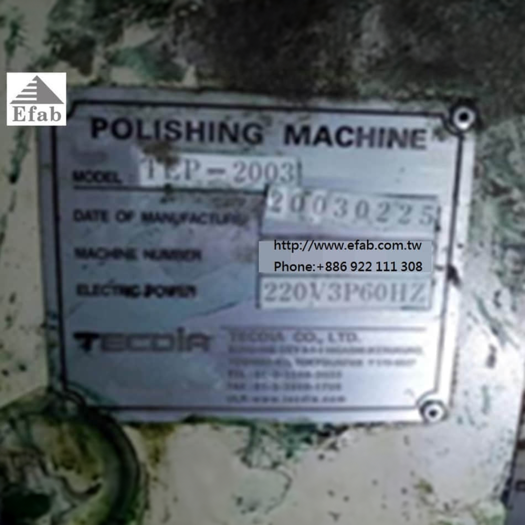 TECDIA - TEP-2003 Polishing Machine