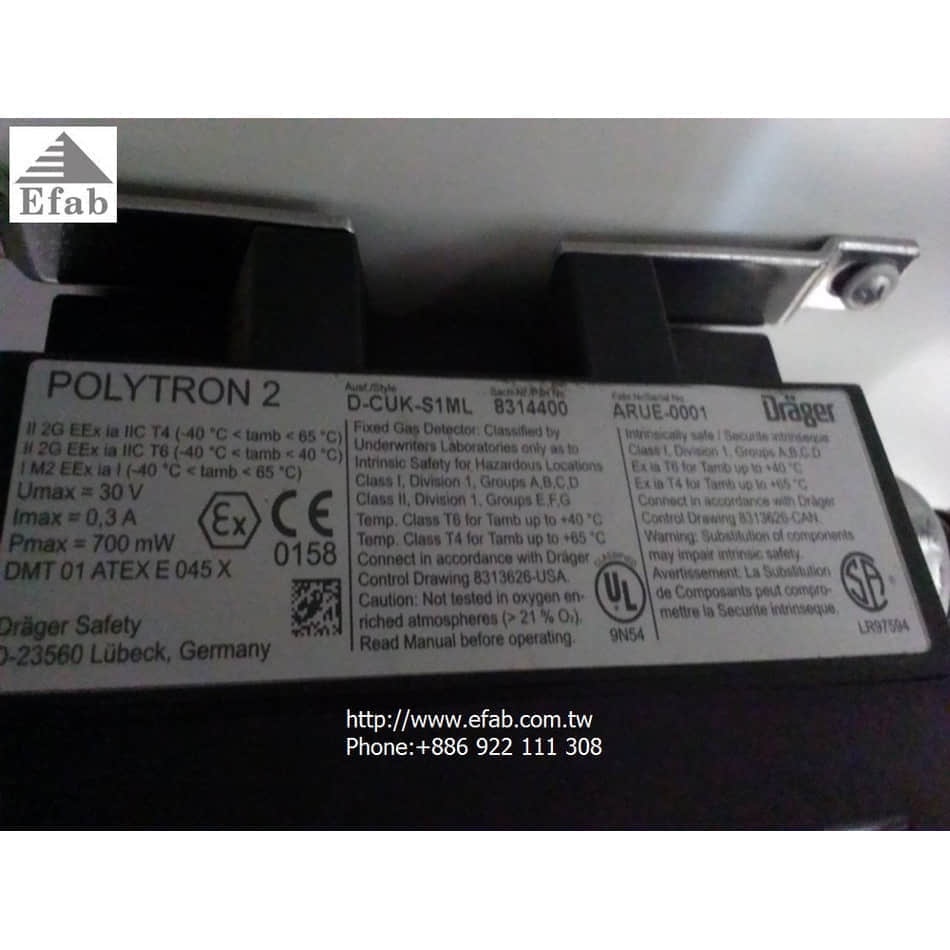 Drager Safety Inc. POLYTRON 2 ,NH3 & H2