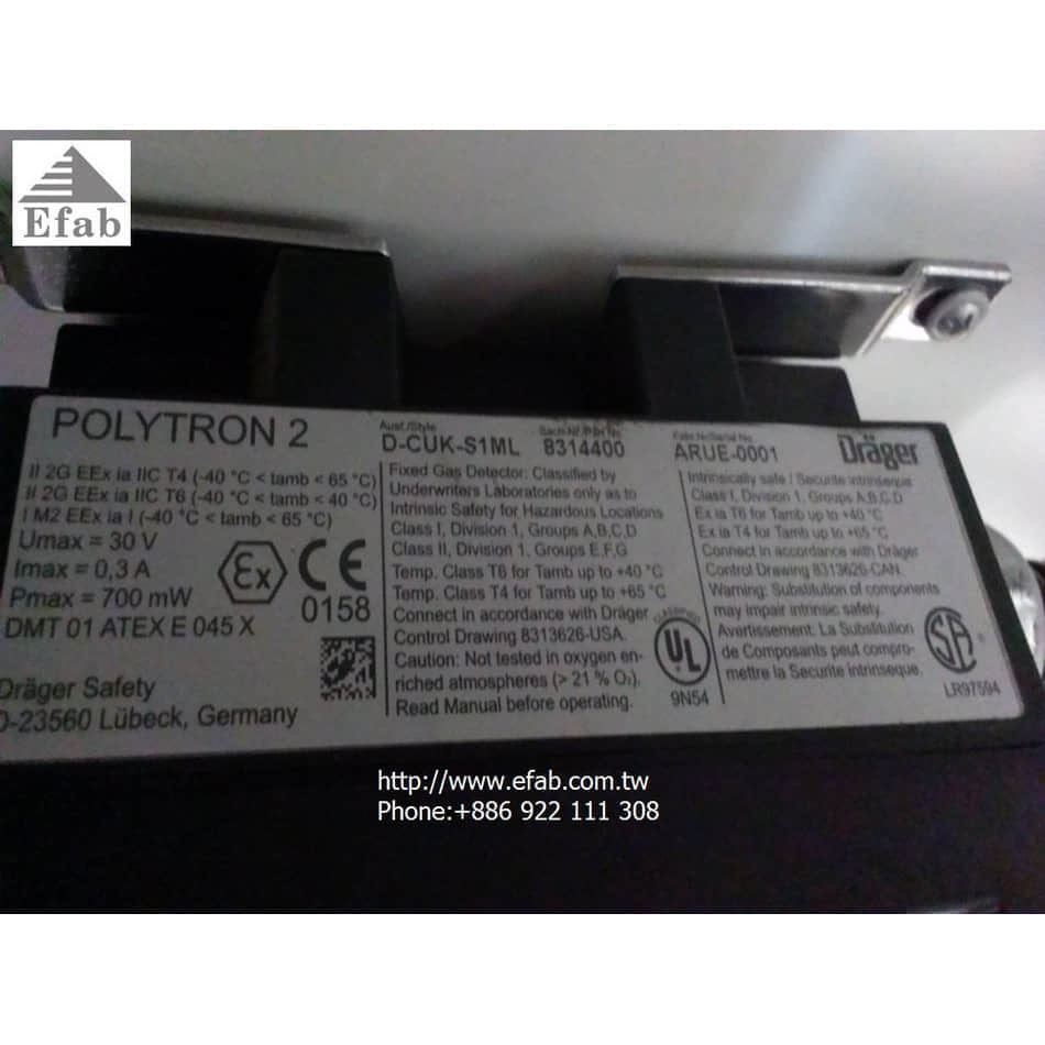 Drager Safety Inc. POLYTRON 2 ,NH3 & H2