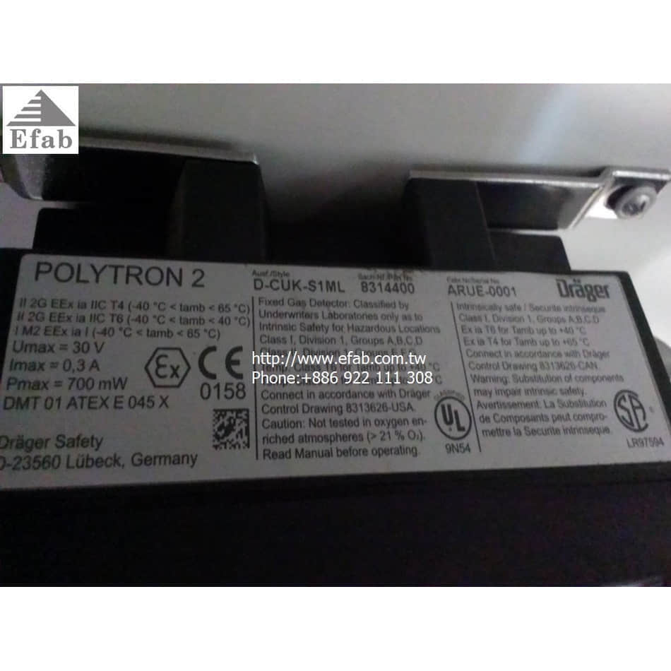 Drager Safety Inc. POLYTRON 2 ,NH3 & H2