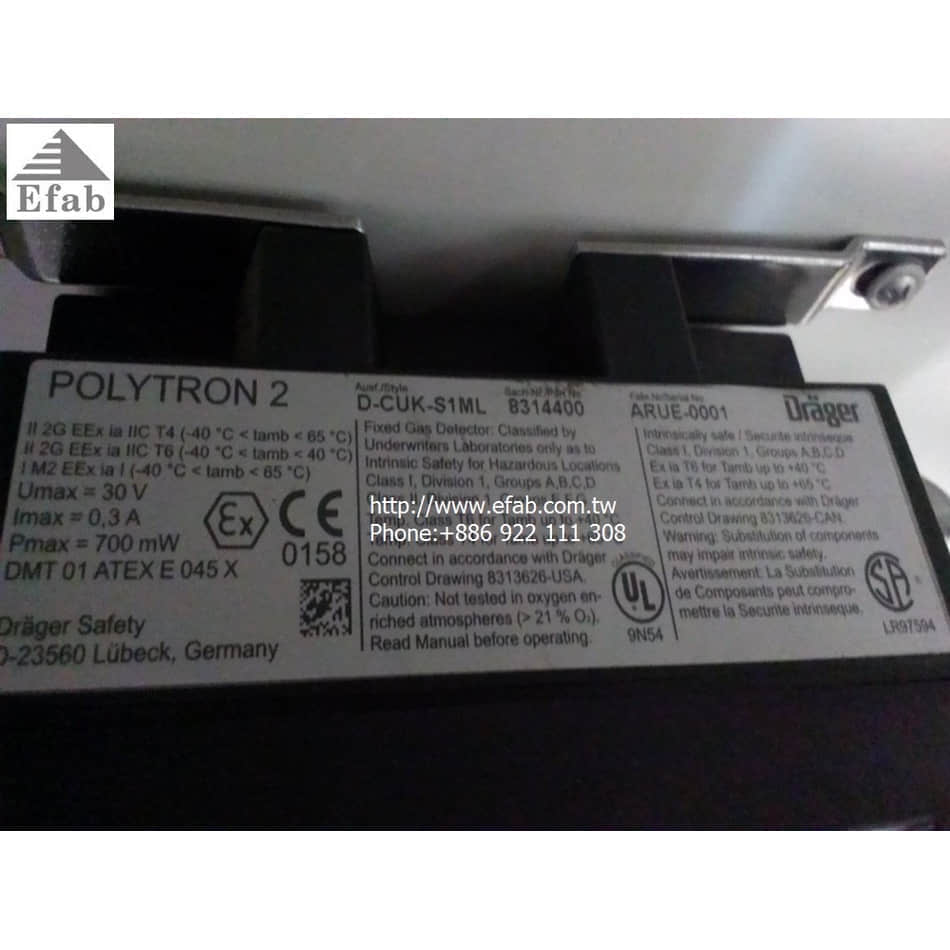 Drager Safety Inc. POLYTRON 2 ,NH3 & H2
