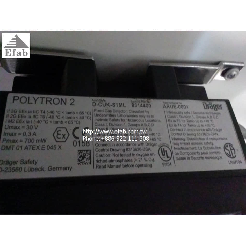 Drager Safety Inc. POLYTRON 2 ,NH3 & H2