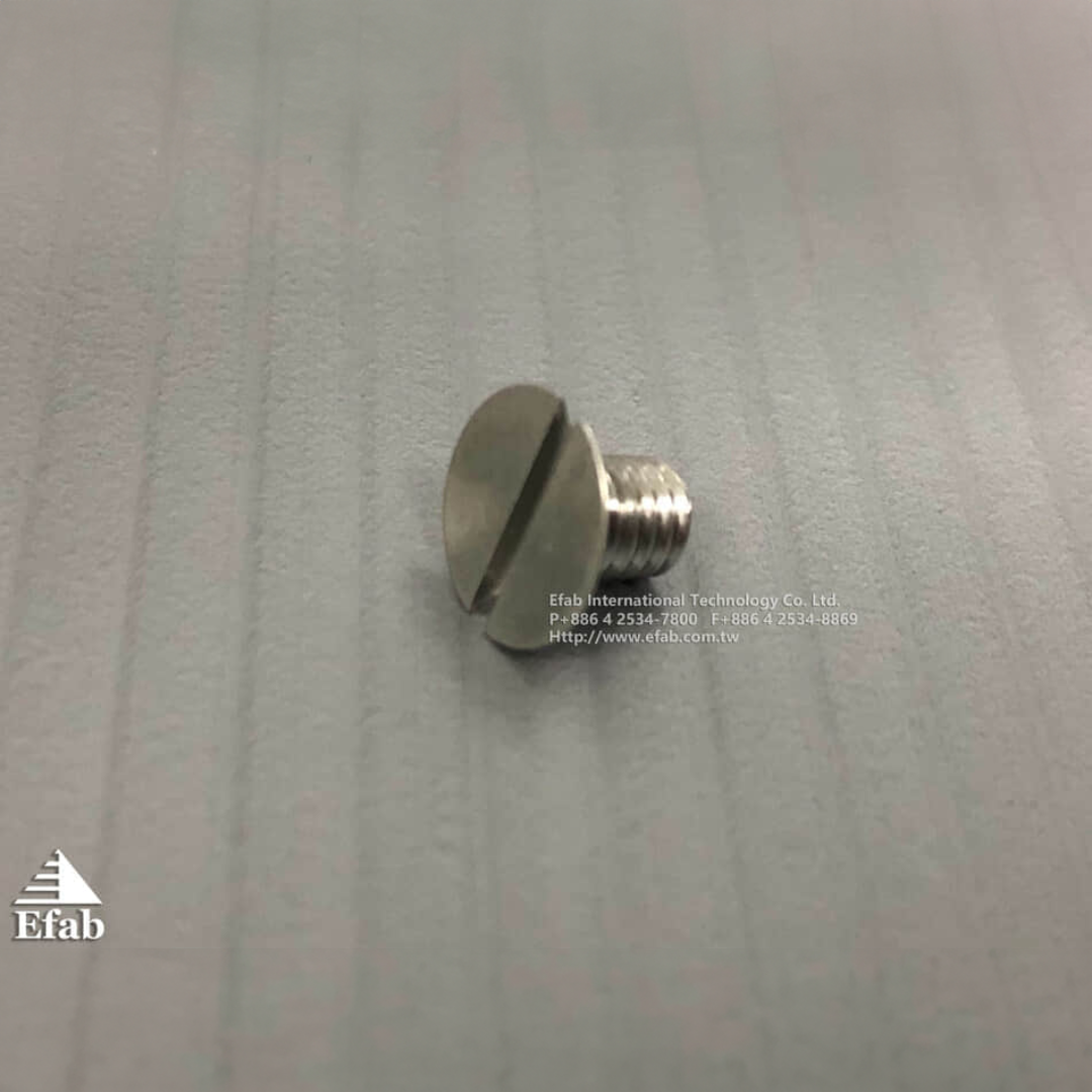 EFAB - Molybdenum Slotted Countersunk Screw