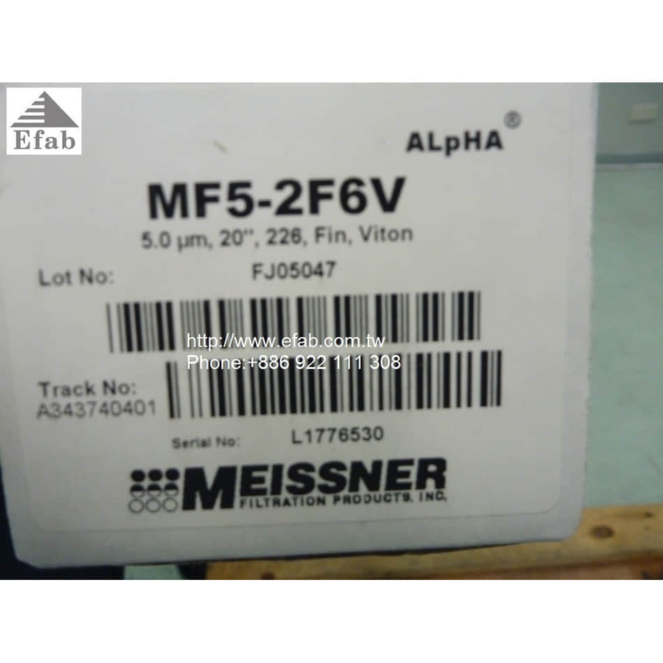 MEISSNER MF5-2F6V 20" FILTER(for TS19x2'')