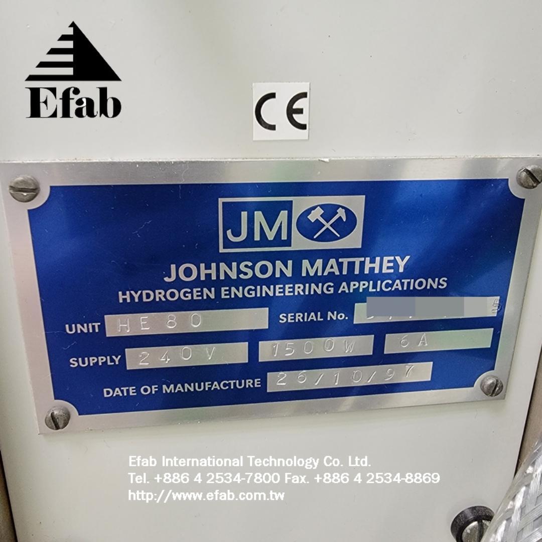 Johnson Matthey HE 80 Hydrogen Purifier, SOLD