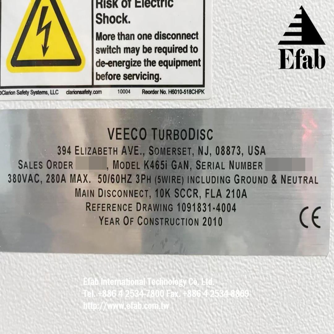 VEECO TurboDisc K465i GaN , 12x4"(54x2")  (NEW ARRIVALS), SOLD