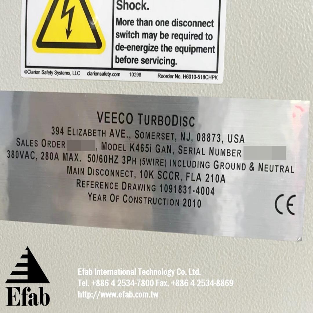 VEECO TurboDisc K465i GaN , 12x4"(54x2") (NEW ARRIVALS) SOLD