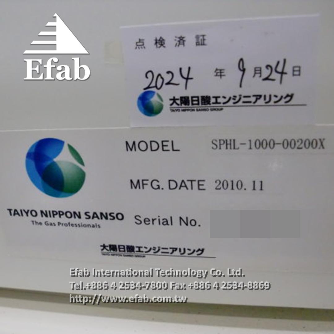 TAITYO NIPPON SANSO SPHL-1000-00200X , H2 Gas Purifier