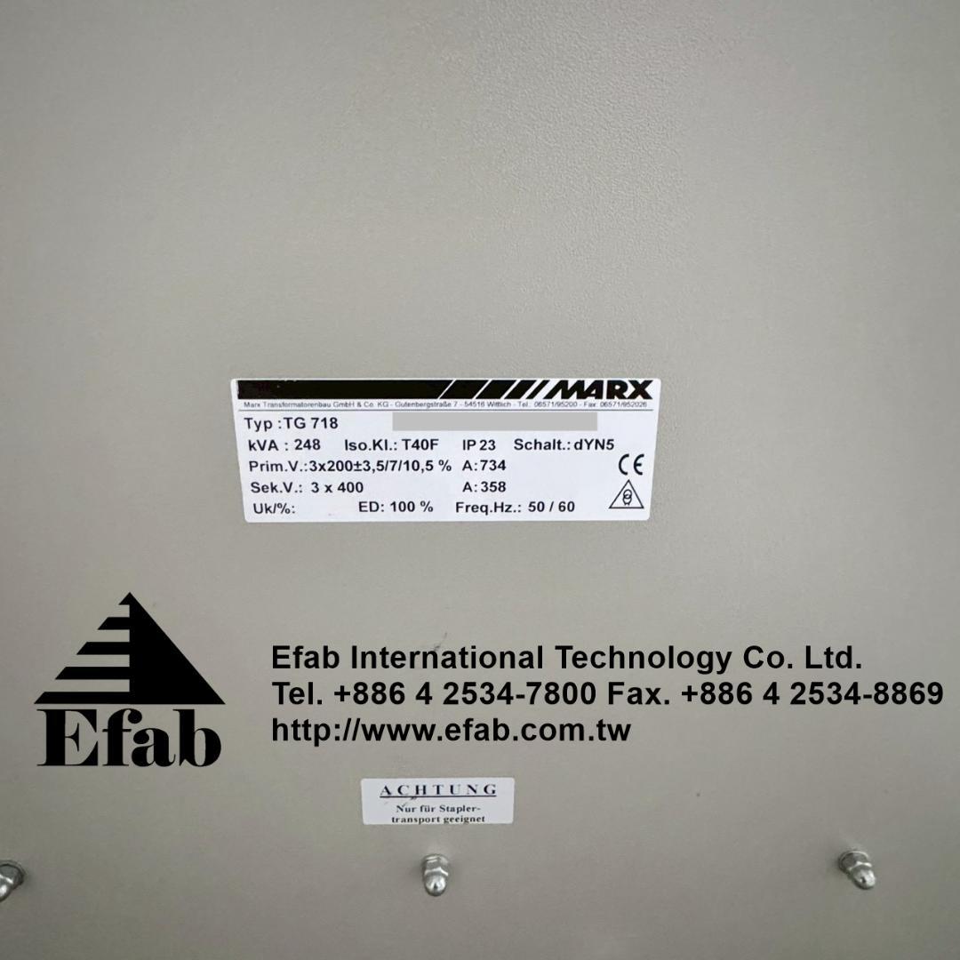 MARX Dreiphasen Hochstrom Transformator TG 718