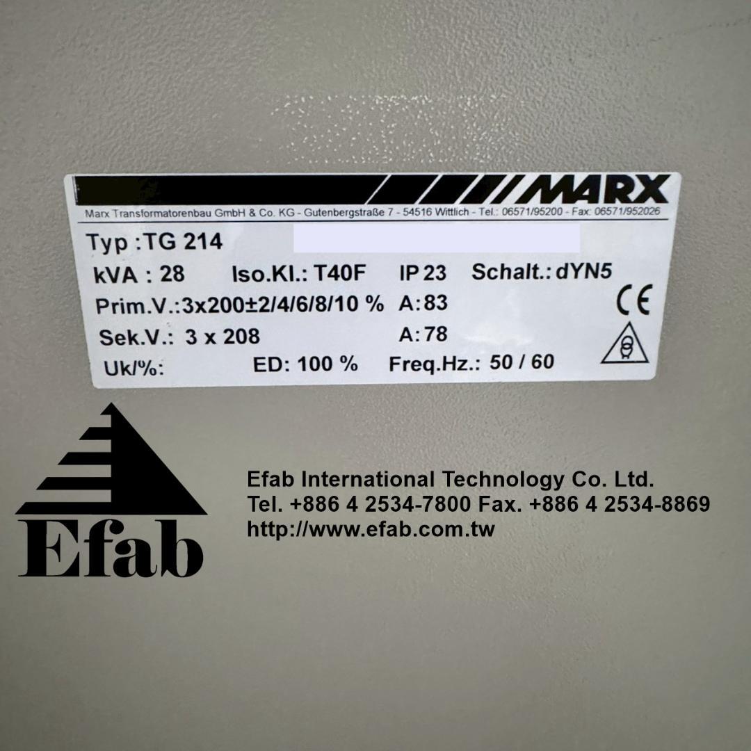 MARX Dreiphasen Hochstrom Transformator TG 214
